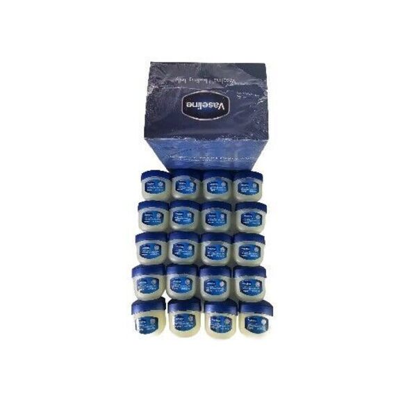 20 Pack Vaseline 100% Pure Petroleum Jelly Original Skin Protectant, 0.25 OZ - Picture 2 of 9